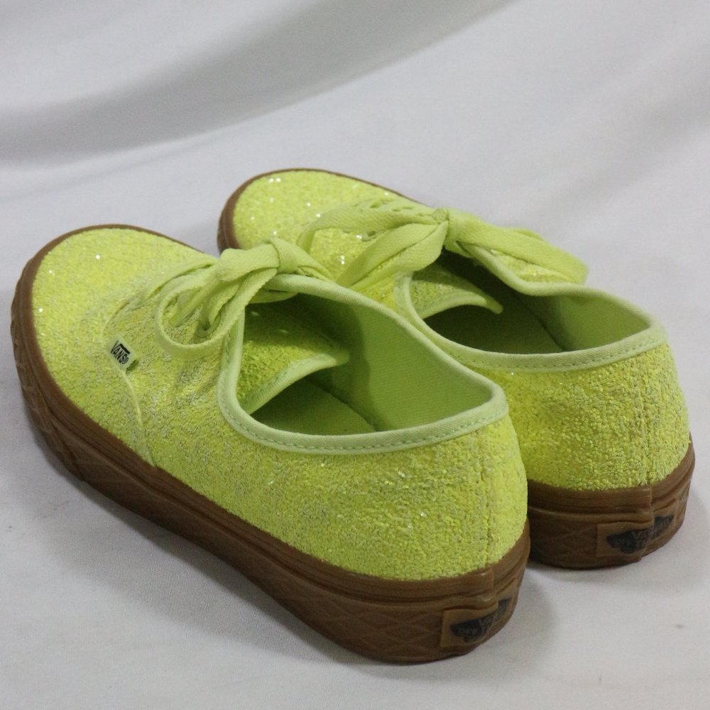 VANS Ice Cream Glitter Yellow Skate Sneakers Sz 7 US Wmn 5.5 US Men - Picture 7 of 8